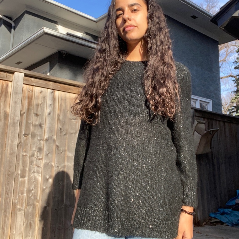 Anne Klein - Sequined Sweater